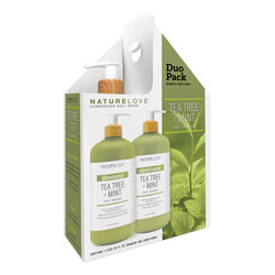 NATURE LOVE | Tea Tree Mint - 2pk Shampoo Conditioner