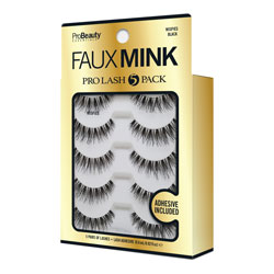 PRO BEAUTY ESSENTIALS | Faux Mink Lashes Wispies Black - 5 Pack