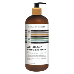 WOODLEY | ALL IN ONE ENERGIZING WASH - CITRUS - 34oz.